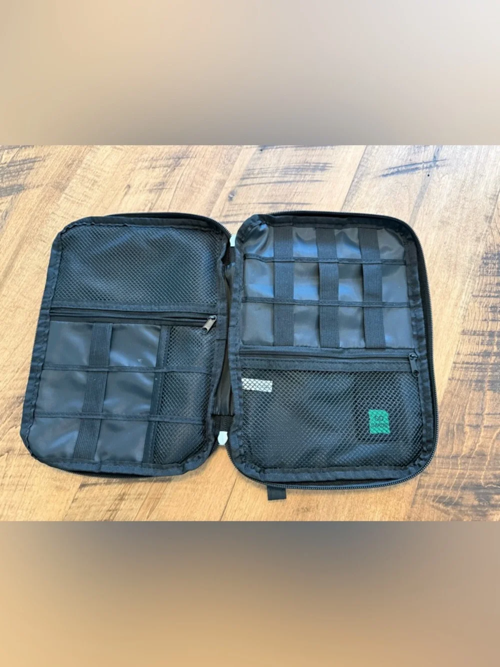 Black Travel Cable Organizer